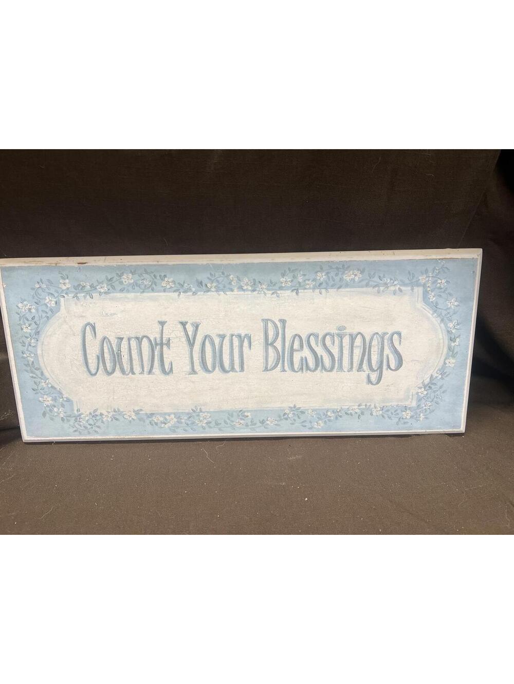 Count Your Blessings Decorative Wall Hanging